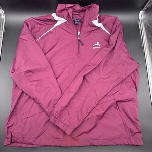 Mens Sport Tek Pullover Jacket‎ XL Burgundy Schwan's Windbreaker Lightweight